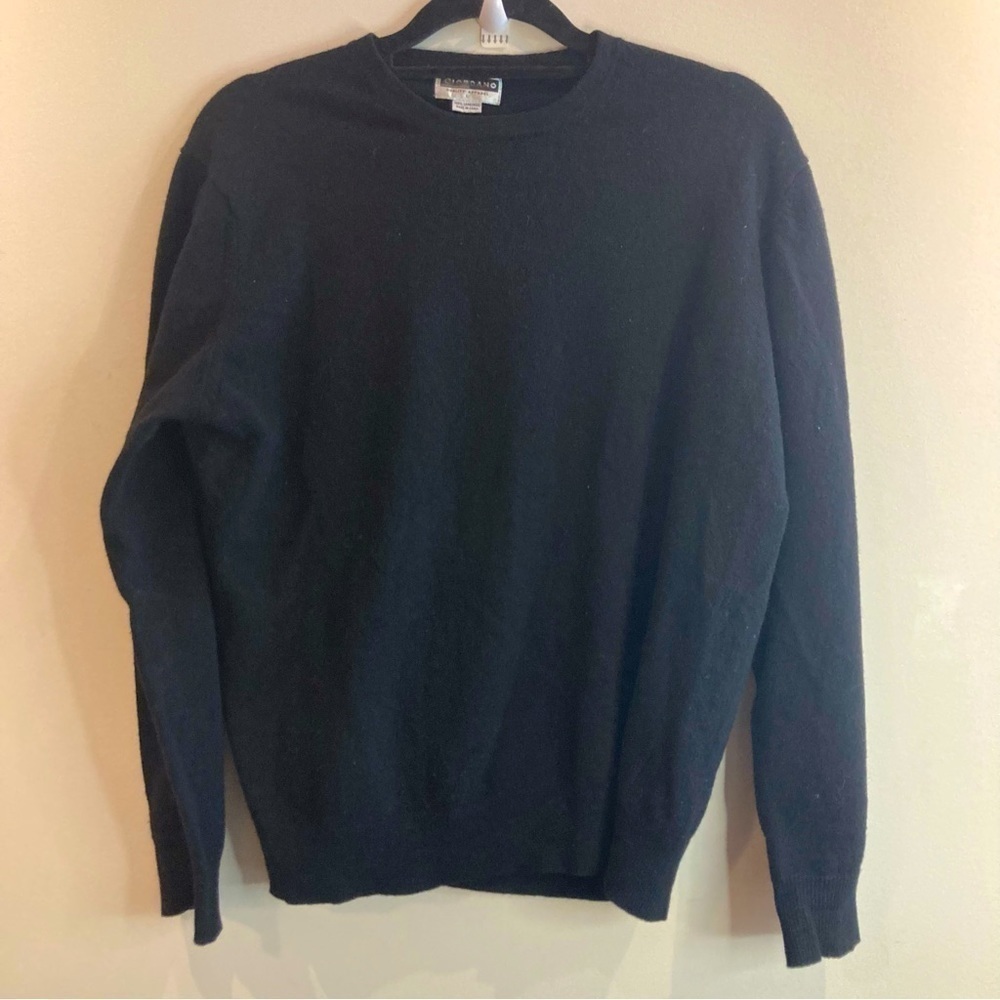 GIORDANO Sz L 100% Lambswool Crew Neck Long Sleeve Comfortable Sweater Unisex